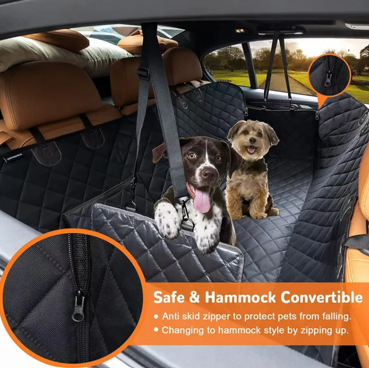 Pet Car Seat Blanket with Pocket
