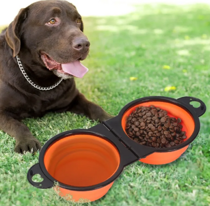Foldable Silicone Pet Bowl for Travel & Outdoors