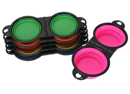 Foldable Silicone Pet Bowl for Travel & Outdoors